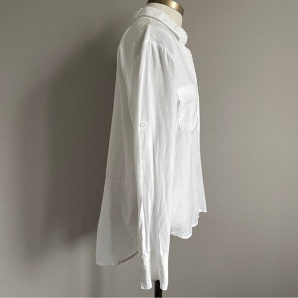 Anthropologie Cloth & Stone Split Back Button Down Button Shirt - Small - Picture 4 of 14